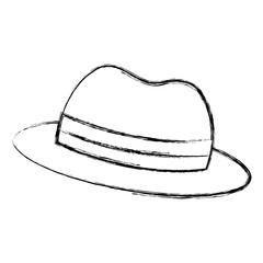 hat hipster style icon vector illustration design