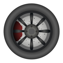 Obraz premium tire car illustration