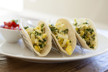 Kale and Egg Breakfast Tacos