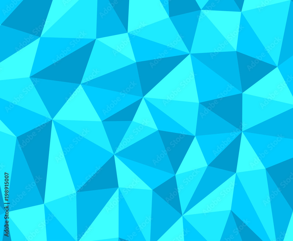 Sticker blue geometric background