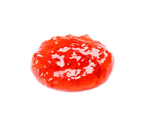 Sweet jam on white background