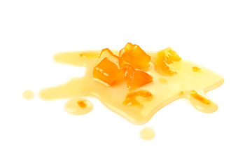 Sweet jam on white background