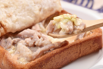 Close up of coffin bread          