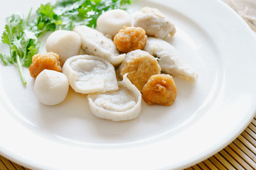mix of fish balls