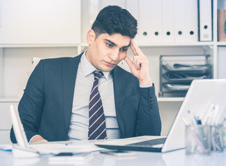 Man is having complicated issue in project