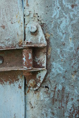 Peeling paint rusting metal rough texture