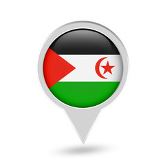 Sahrawi Arab Democratic Republic (limited recognition) Flag Round Pin Icon