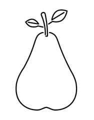 pear fresh fruit icon