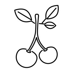 cherries fresh fruit icon