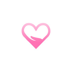 Love pet logo design template