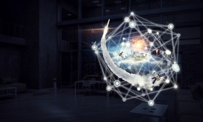 Networking and wireless connection . Mixed media