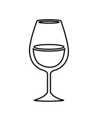 wine cup beverage icon