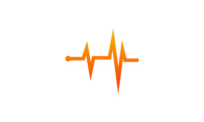 Simple Heartbeat pulse vector, Pulse logo designs template