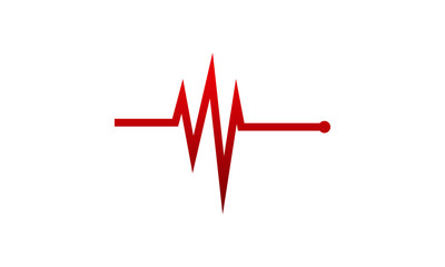 Simple Heartbeat pulse vector, Pulse logo designs template