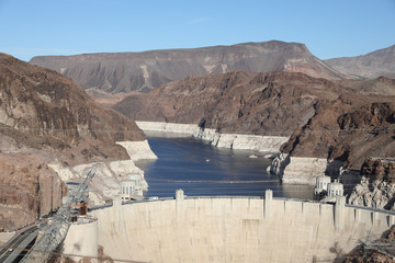 Boulder Dam irrigation water and hydroelectric power electricity generator 