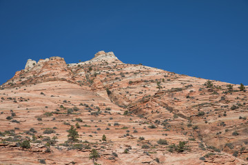 Red rocks mountain hill