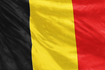 Belgium flag close-up