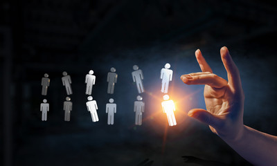 Glass people symbols