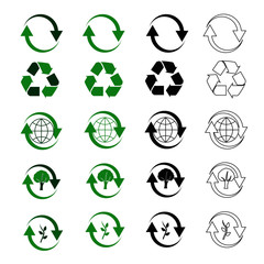 Recycle symbols. Vector