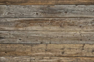 Fototapeta na wymiar Old faded dull pine natural dark wooden wood wall background texture photo horizontal plank