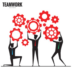 Business teamwork, Businessman silhouette, Business Concept vector 10