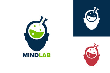 Mind Lab Logo Template Design Vector, Emblem, Design Concept, Creative Symbol, Icon