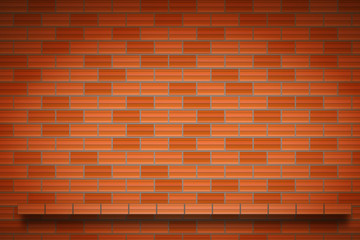 brick wall counter template background or texture vector illustration.