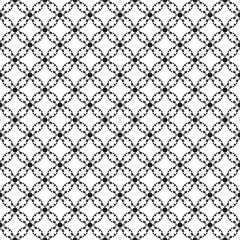 Black and White Seamless Ethnic Pattern