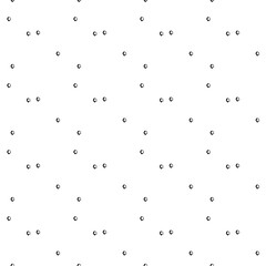 Hand Drawn Black and White Seamless Grunge Dust Messy Pattern With Ink Doodles. Circles, Spots and Dots Endless Textures