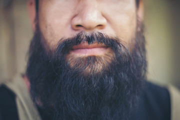 Obraz premium man with beard and mustach