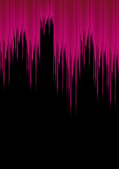 pink sound waves on black background;In concept cool and modern background;high frequency of sound