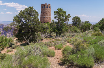 Fototapeta na wymiar Navajo watchtower. Grand Canyon National Park, Arizona