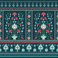 Ornate floral pattern in oriental style