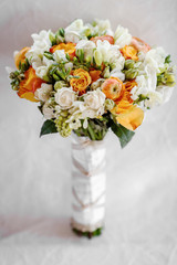 colorful wedding bouquet