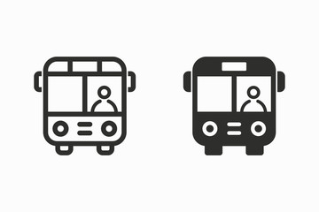 Bus vector icon.