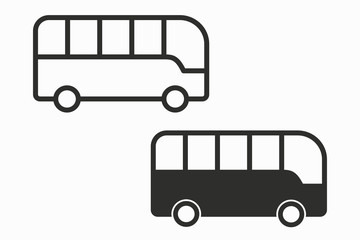 Bus vector icon. © lovemask