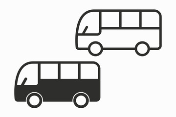 Bus vector icon.