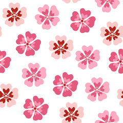 Seamless pattern from decorative flowers.