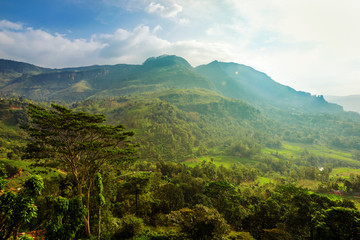 Beautiful mountains view