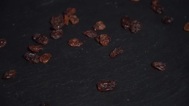 Raisins. ingredients for warm wine, mulled wine. circular video