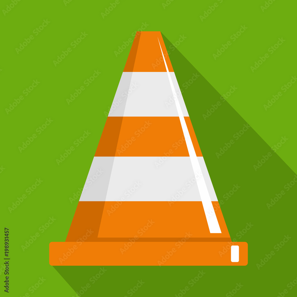 Poster cone icon. flat illustration of cone vector icon for web