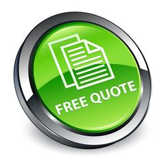 Free quote 3d green round button