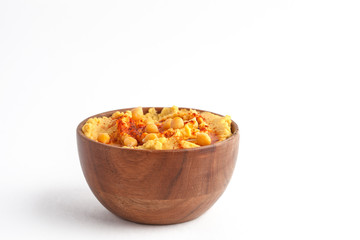Hummus isolated on white background