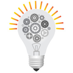 Light bulb with wheel collection