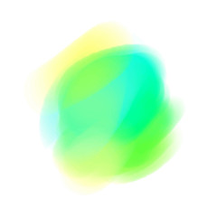 Watercolor spot. Colored aquarelle blotch on isolated background. Backdrop for design. Greeting card. Art creation. Doodle for inscriptions. Watercolour splotch. Bright blur stain. Abstract background