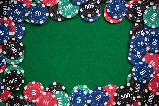 Casino poker gambling template background