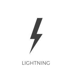 Lightning Vector Icon