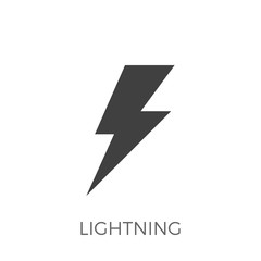 Lightning Vector Icon