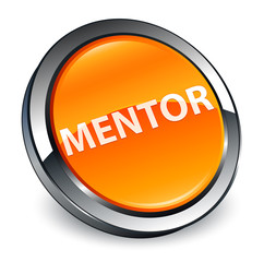Mentor 3d orange round button