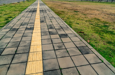 Blind tactile way